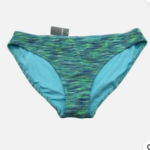 Aerie Women's Blue Green Bikini Swim Bottoms NWT